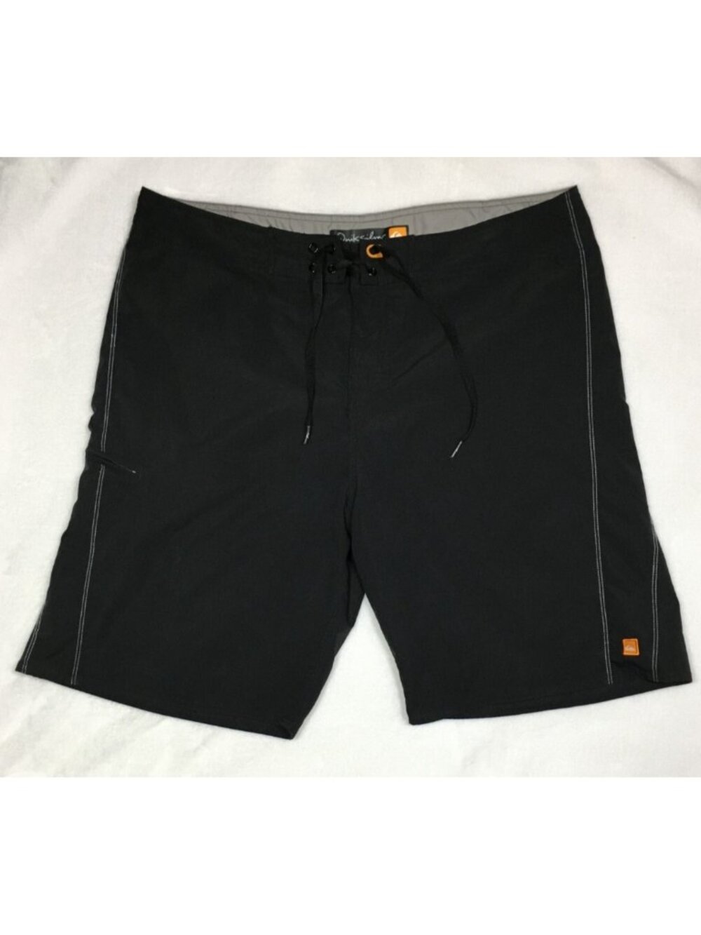 Quiksilver Waterman Collection XXL Board Shorts Black Hybrid Zip Pocket 39x9.5